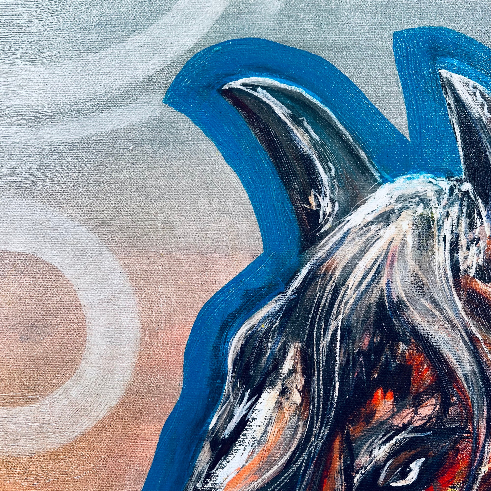 Painted Warrior Horse Blu#2